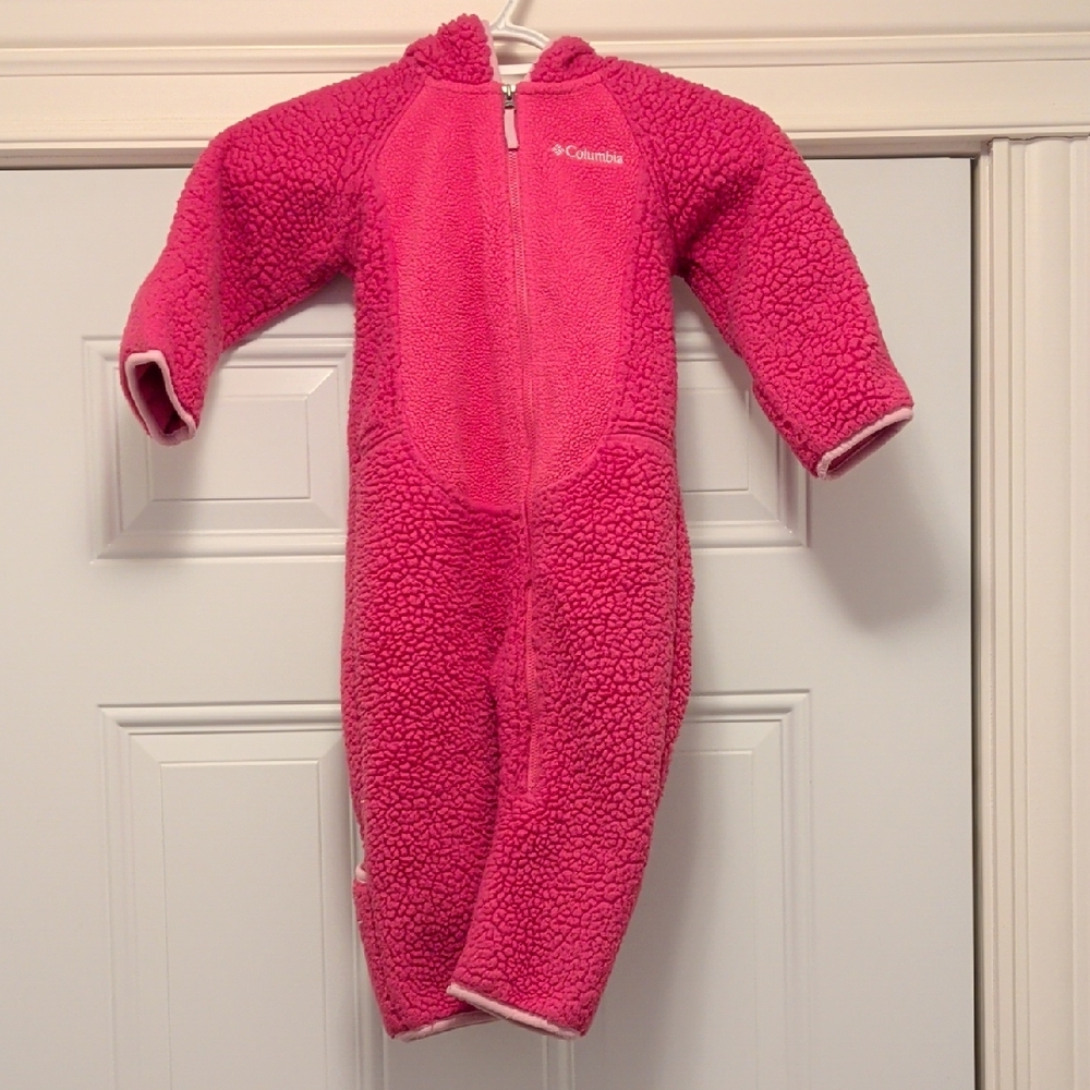 Columbia Pink Fleece Kids Footie